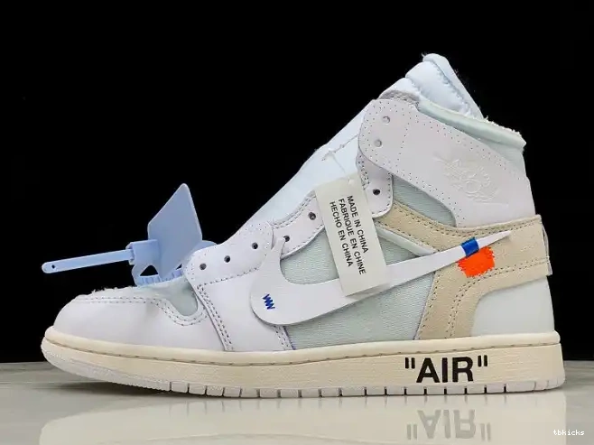 Rep TBK Air High 1 Retro Jordan Off-White White AQ0818-100 0615